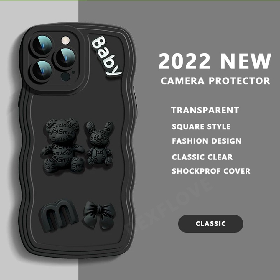 Ốp Điện Thoại Silicon Dẻo Hình Gấu iPhone 14 13 11 12 Pro MAX Mini 6 6s 7 8 Plus 7plus 8plus 6plus 7 + 8 + X XR XS MAX 14Pro