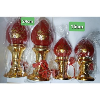 Đèn thờ quả Đào cao 15cm và 24cm dùng để trưng bàn thờ sử dụng điện 220v chỉ 5w