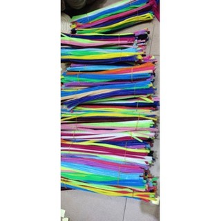 Bó 10 cọng kẽm nhung đủ màu làm hoa nụ tầm xuân