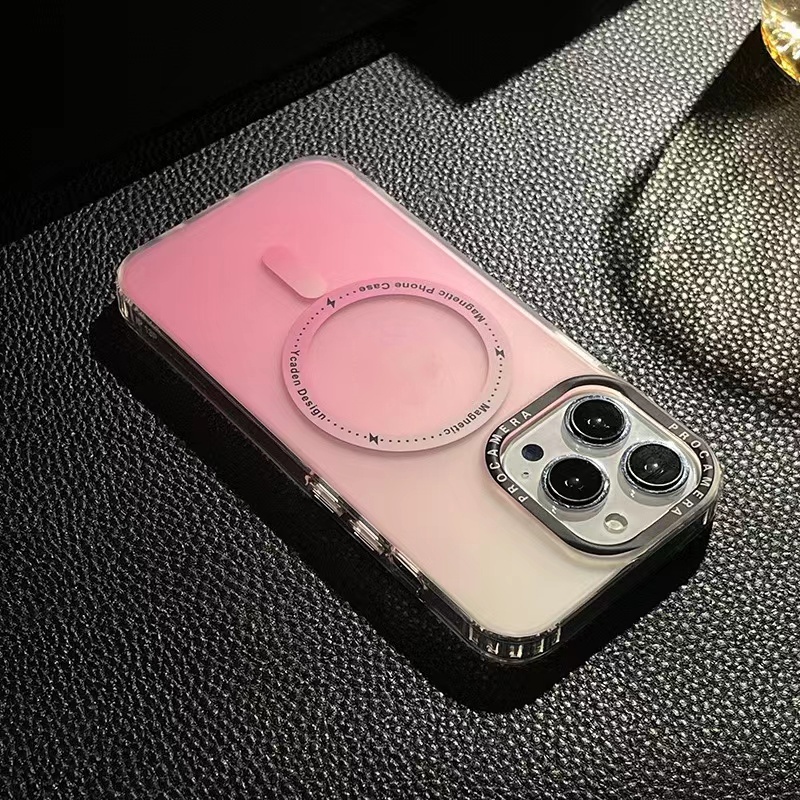 Ốp Điện Thoại Cứng Nhám Viền Màu Gradient Cho compatible for iPhone 11 Pro Max 12 Pro Max 13 Pro Max 14 Pro Max