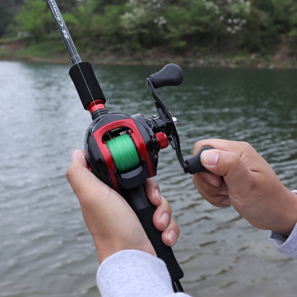 Cần câu 1.8m 2.1m M và ML Đầu rắn Cần câu carbon Lực kéo tối đa 4-10kg