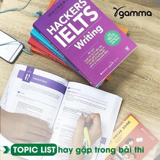 Sách - Lẻ/Combo Hackers IELTS (Có File Nghe): Listening + Reading + Writing + Speaking (Gamma books)