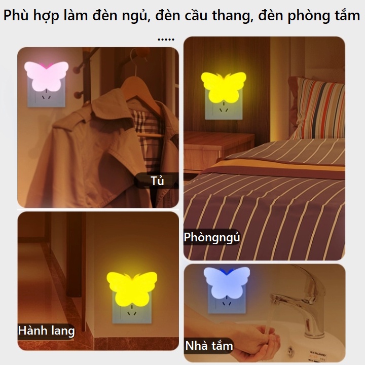 Đèn ngủ cảm ứng ánh sáng, bóng ngủ led mini cảm biến cắm điện tự động bật tắt tiết kiệm điện | BigBuy360 - bigbuy360.vn