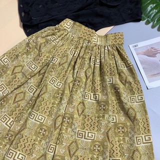 ÁO GILE REN HÀN, CHÂN VÁY LỤA NHẬT 2HAND