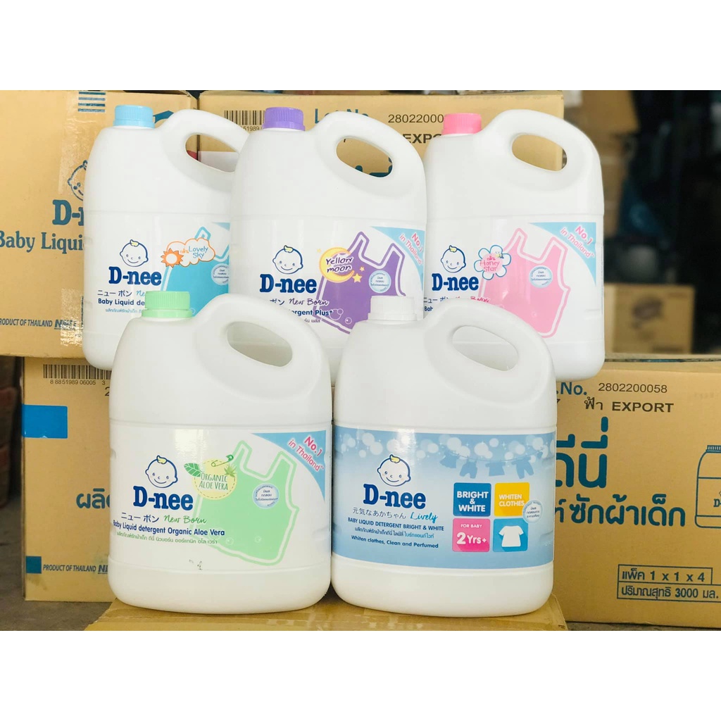 Nước giặt xả Dnee cho bé sơ sinh - Hàng nhập khẩu Thái Lan, TEM ĐẠI THỊNH [Cam Kết Chính hãng]