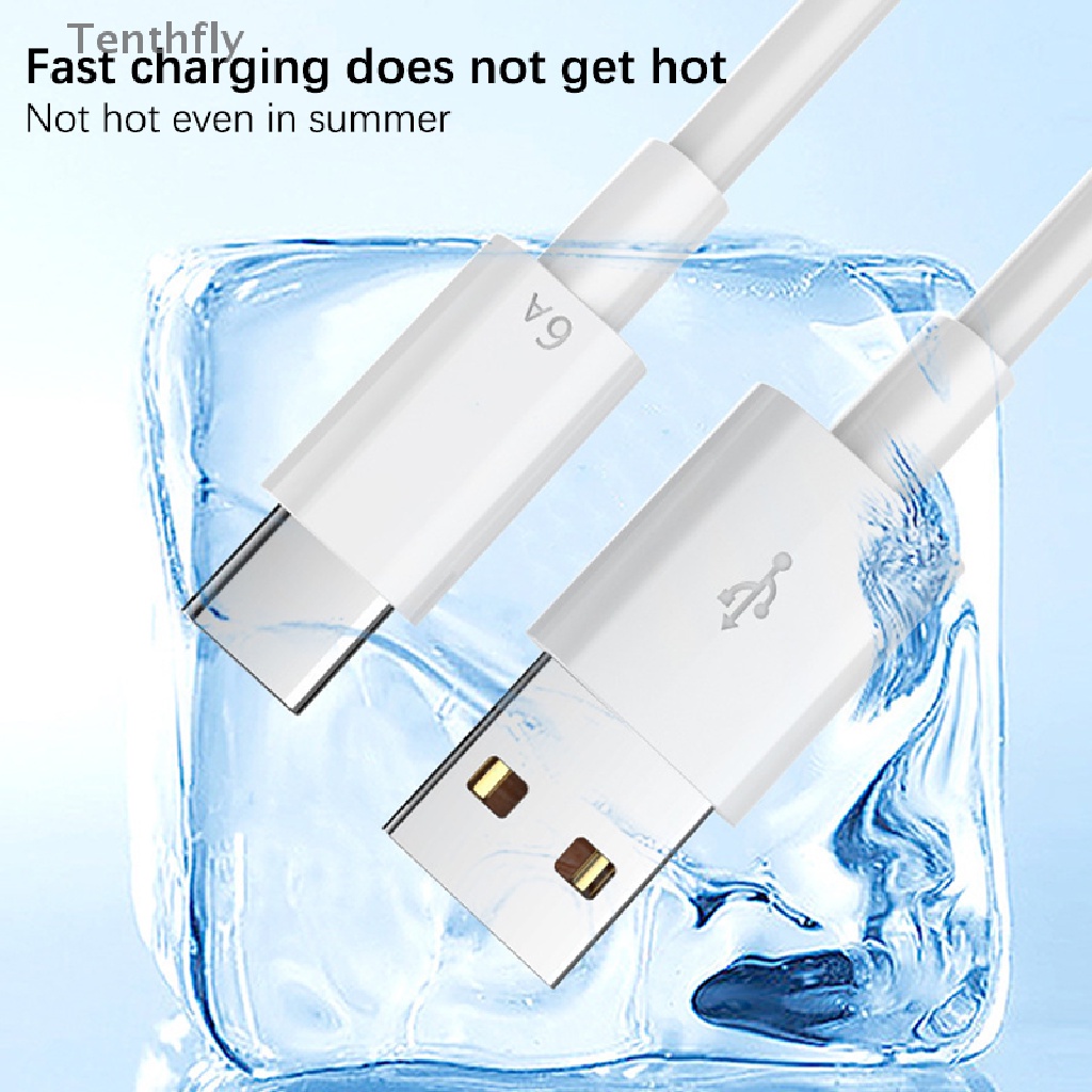 Dây Cáp Sạc Nhanh USB Type-c 1 / 1.5mile 6A 66W Cho xiaomi Samsung Huawei Mới