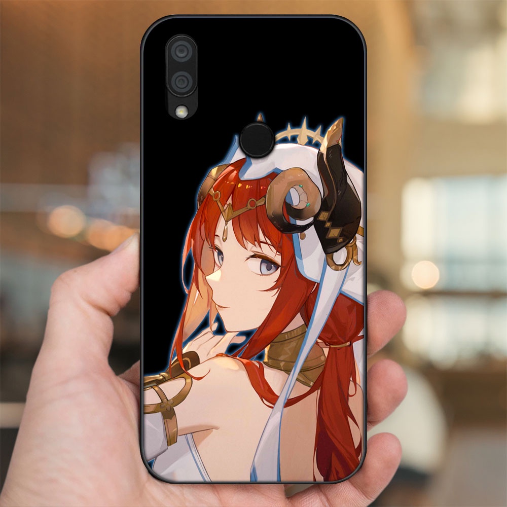 Ốp lưng Xiaomi Redmi 7 viền đen in hình Nilou Genshin Impact