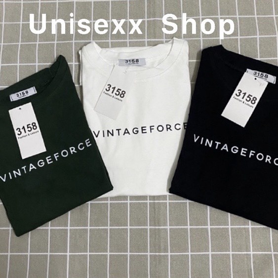 Thời trang unisex | Áo 3158 Xịn - Phông Chữ Đơn GIẢN - Oversize_ VINTAGEFORCE