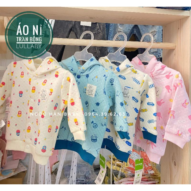 (SALE 30%) Áo khoác trần bông Lullaby có mũ mã NH125B