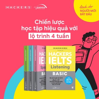 Sách – Hackers IELTS Basic (Reading + Listening + Writing + Speaking) (Gamma Books)