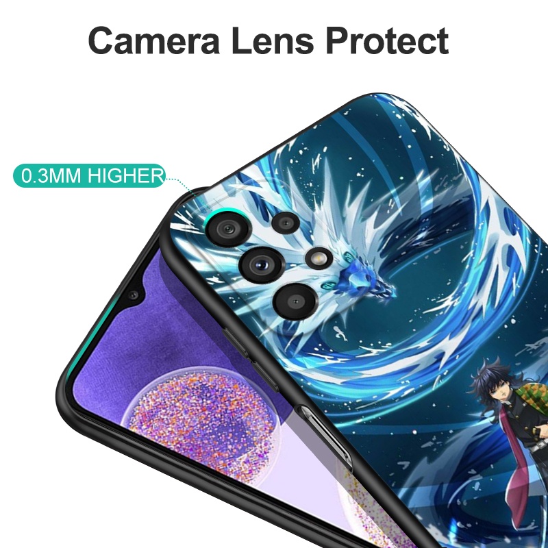 Ốp Điện Thoại tpu Dẻo Viền Đen Họa Tiết Hoạt Hình Demon Slayer Tomioka Giyuu Cho iphone 5s 5 s SE 2020 2016 6s 6 s 7 8 plus