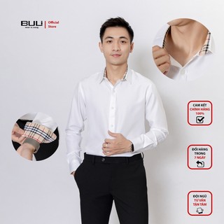 Áo sơ mi nam local brand buli áo sơ mi lụa dài tay 6347