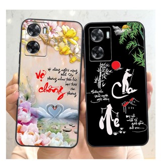Ốp lưng Oppo A57 4G 2022 / A77 4G 2022 / A77S thư pháp phong cảnh , chữ an nhiên -ỐP GIÁ RẺ- CHẤT LƯỢNG