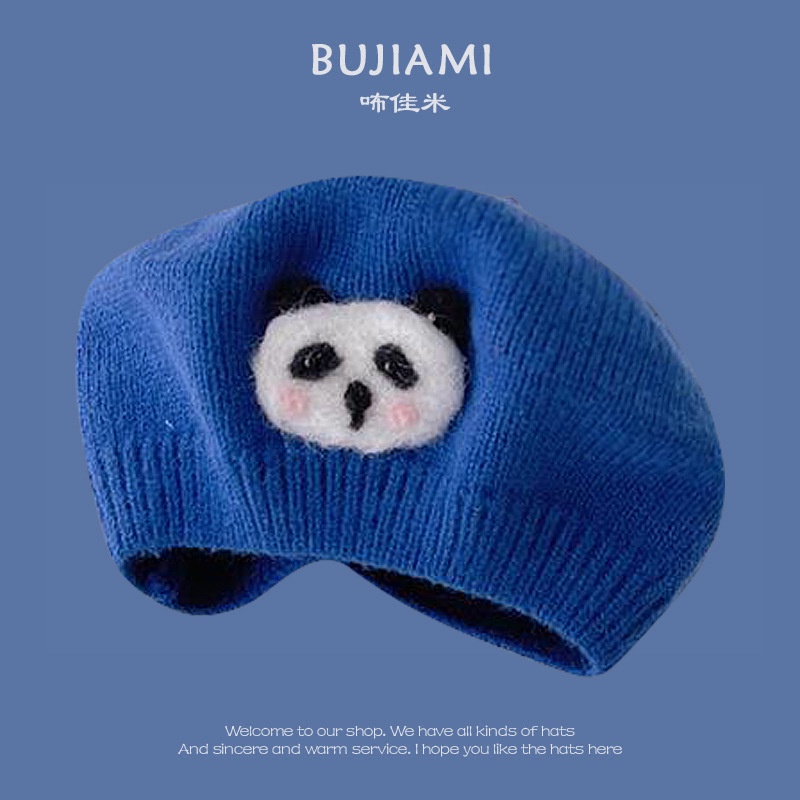 Mũ Len Cotton Dệt Kim Bảo Vệ Tai Thời Trang Thu Đông Cho Bé