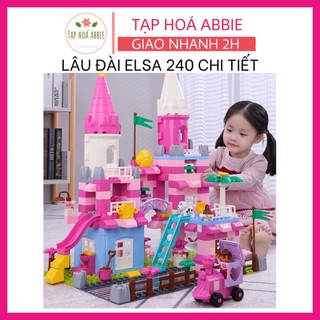 Bộ lắp ráp lâu đài công chúa Elsa 240 chi tiết, size duplo