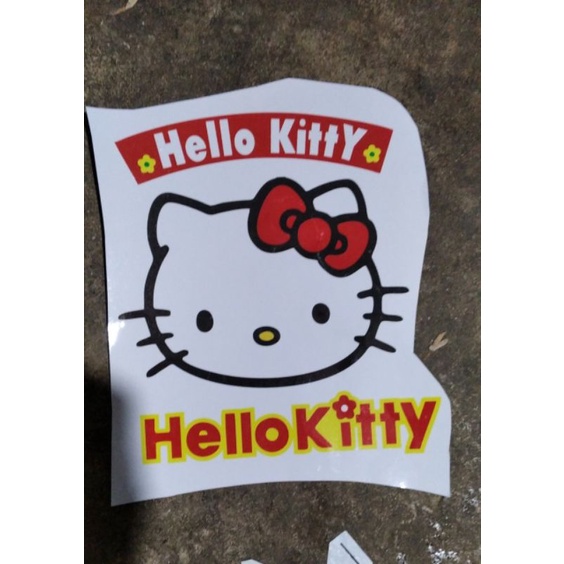 Tem decal Hello Kitty siêu dễ thương dán trang trí xe tải, xe ô tô