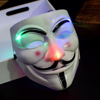 Mặt Nạ Hacker, mặt nạ hacker CÓ ĐÈN - Mặt Nạ cao cấp ( ĐÈN CÓ NHIỀU MÀU,NHIỀU KIỂU NHÁY ĐỔI MÀU)