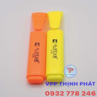 {Giá sỉ} [COMBO 1 HỘP] Bút dạ quang G-Star SJ-02 (Vàng, Cam) (10 cây/hộp)