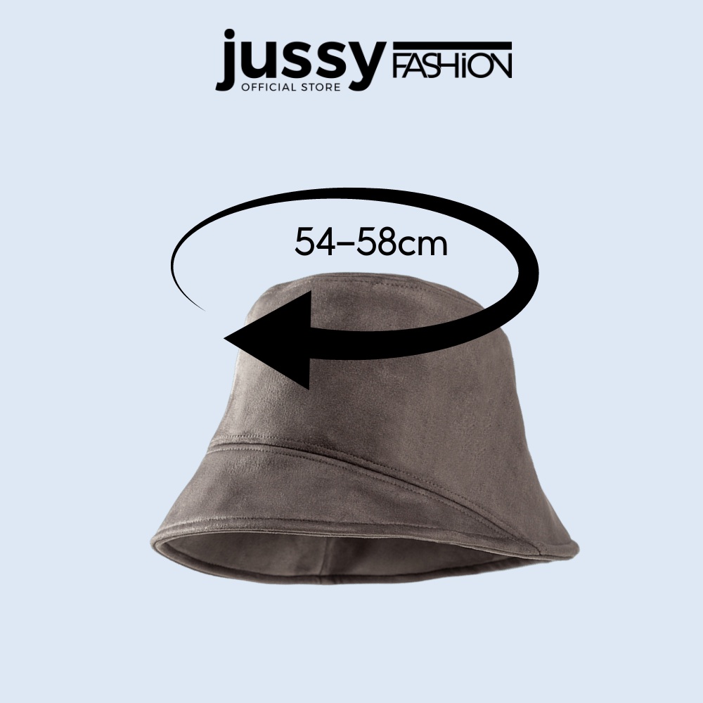 Mũ Bucket Unisex Vành Xéo Jussy Official Kiểu Nón Tai Bèo Da Lộn Cá Tính Phong Cách Thời Trang Hàn Quốc