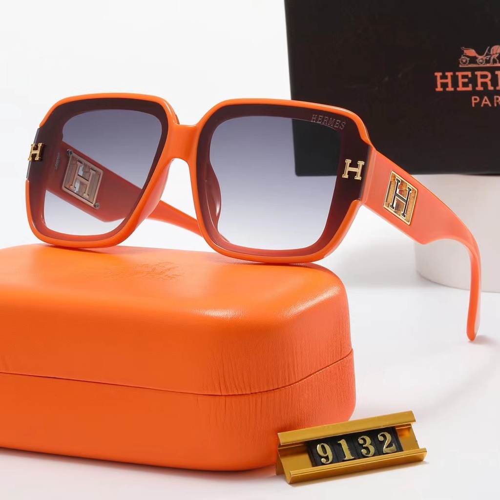 Kính Mát Hermes Gọng Vuông Bản Lớn Chống Tia UV Cao Cấp Thời Trang Hàn Quốc Cho Nam Nữ