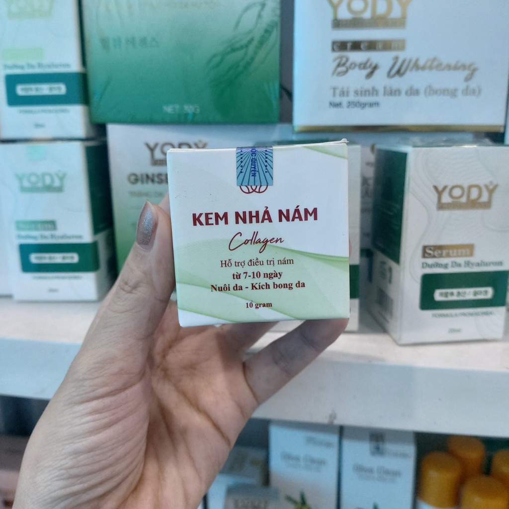 Kem nhã nám Collagen hỗ trợ nám kích bong da nhanh khi tái tạo