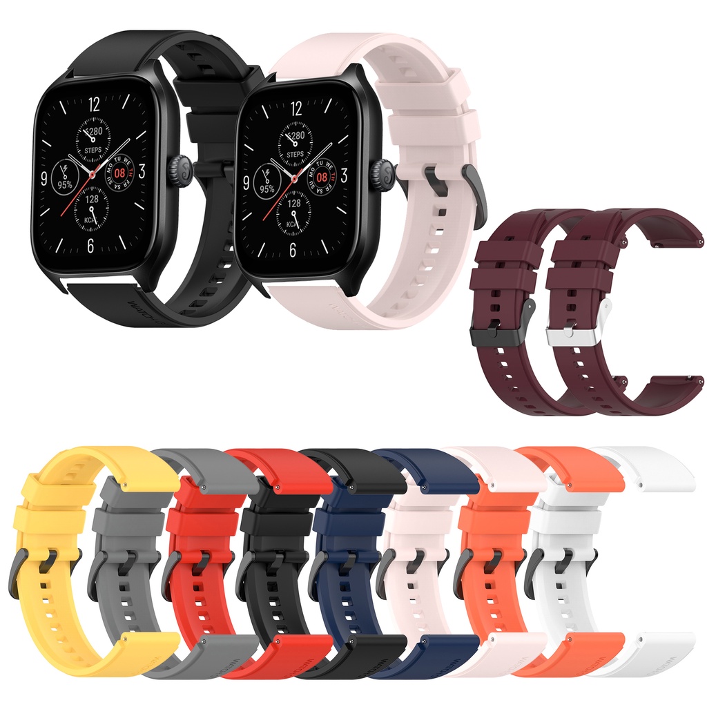 Dây Đeo Silicon 20mm Cho Đồng Hồ Thông Minh Huami Amazfit GTS 2e GTS2 mini GTS3 GTS 4