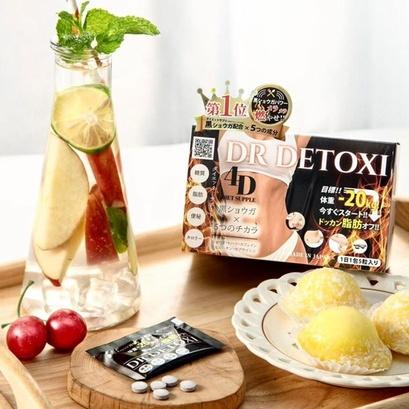 Viên Uống Giảm Cân Nhật Bản Dr Detoxi 4D Hỗ Trợ Giảm Mỡ Thừa Thải Độc Thanh Lọc Cơ Thể