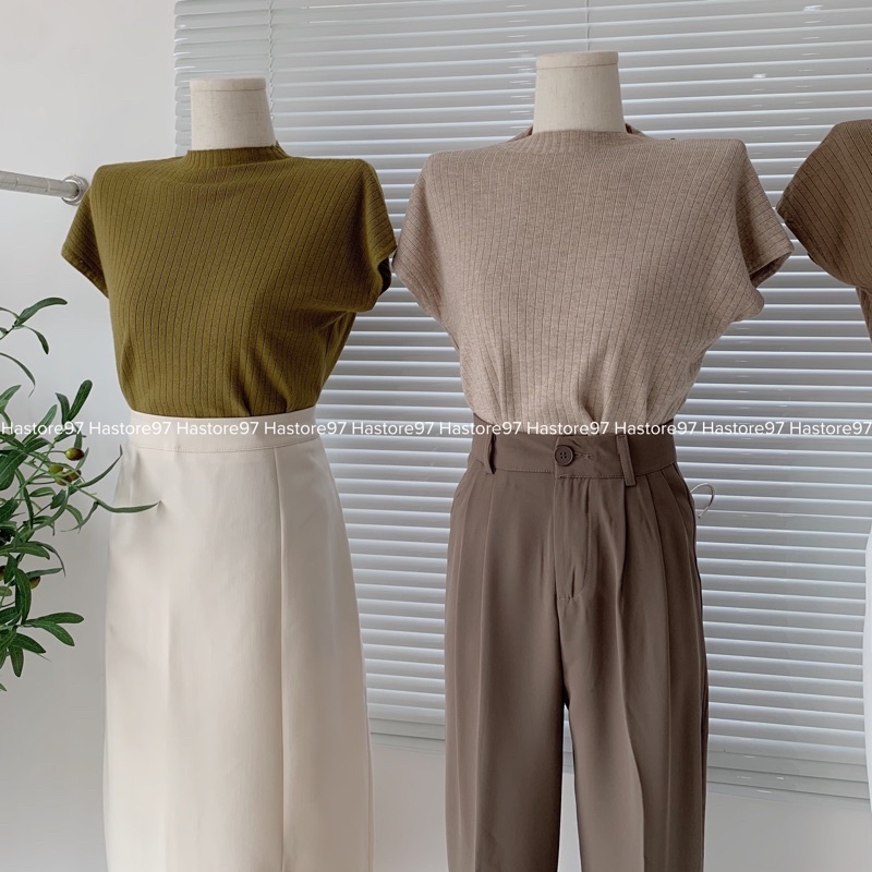 Áo len tay hến cổ 3p