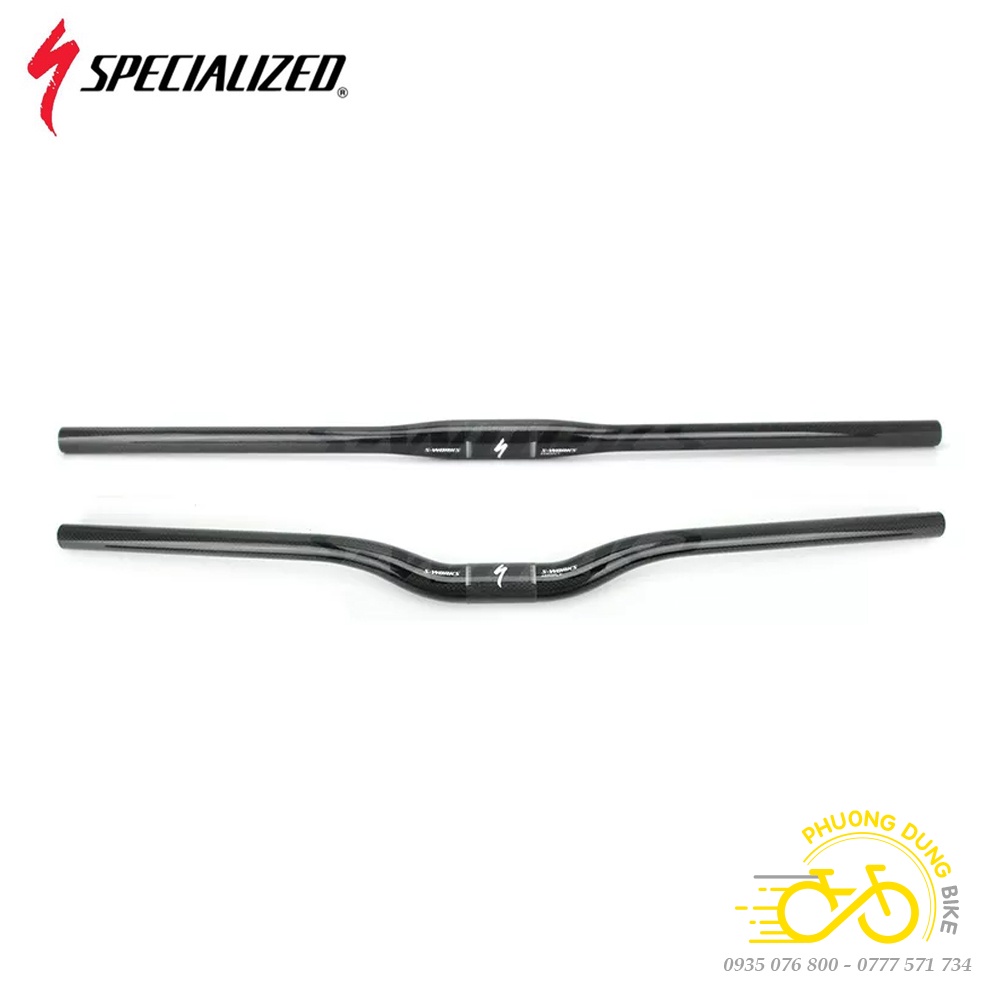 Ghi đông ngang Carbon T800 xe đạp S-WORKS 31.8x 660mm