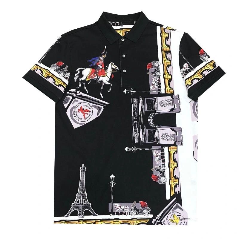 Áo polo Mỏng Tay Ngắn In Họa Tiết Thời Trang Mùa Hè Mới Năm 2021