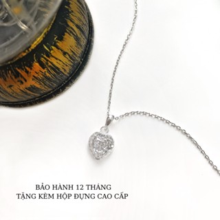 Dây chuyền bạc trái tim đá Miuu Silver