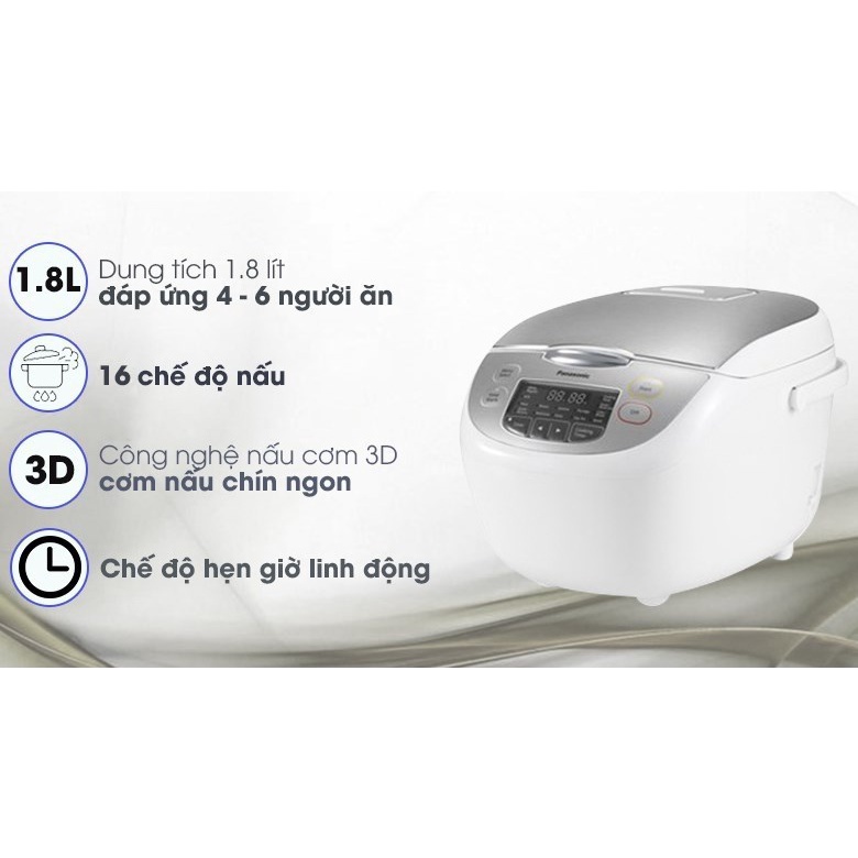 Nồi cơm điện tử Panasonic 1.8 lít SR-CX188SRA hàng trưng bầy như mới mới 99%