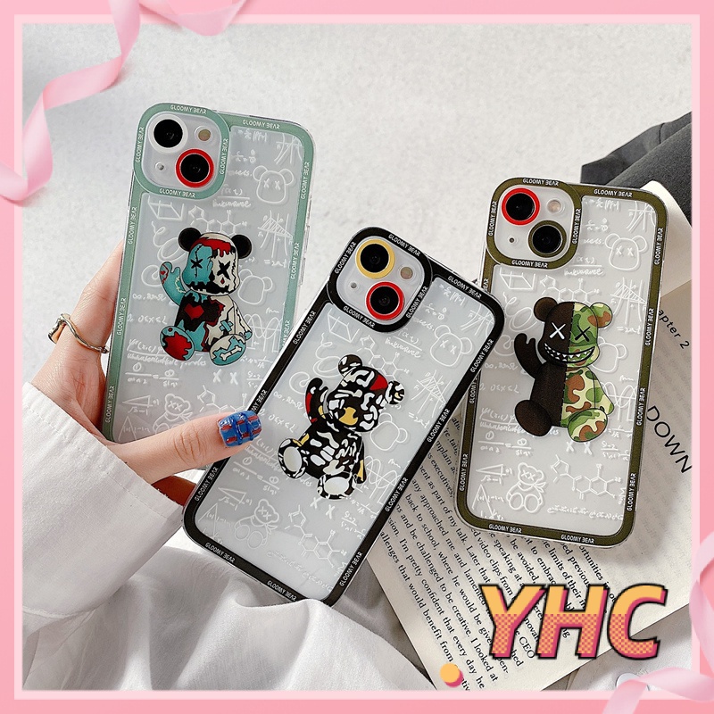 ốp iphone Họa Tiết Gấu Vui Nhộn tương thích iPhone 6s 6splus 7 7plus 8 8plus X XS 11 12 Pro Max Plus Promax-427