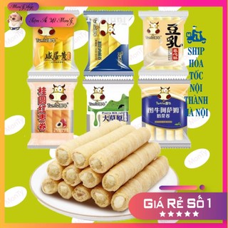 Combo 1000g Bánh quy cuộn trứng muối/ Bánh trứng cuộn pho mai/ bánh quế cuộn trứng nhiều hương vị