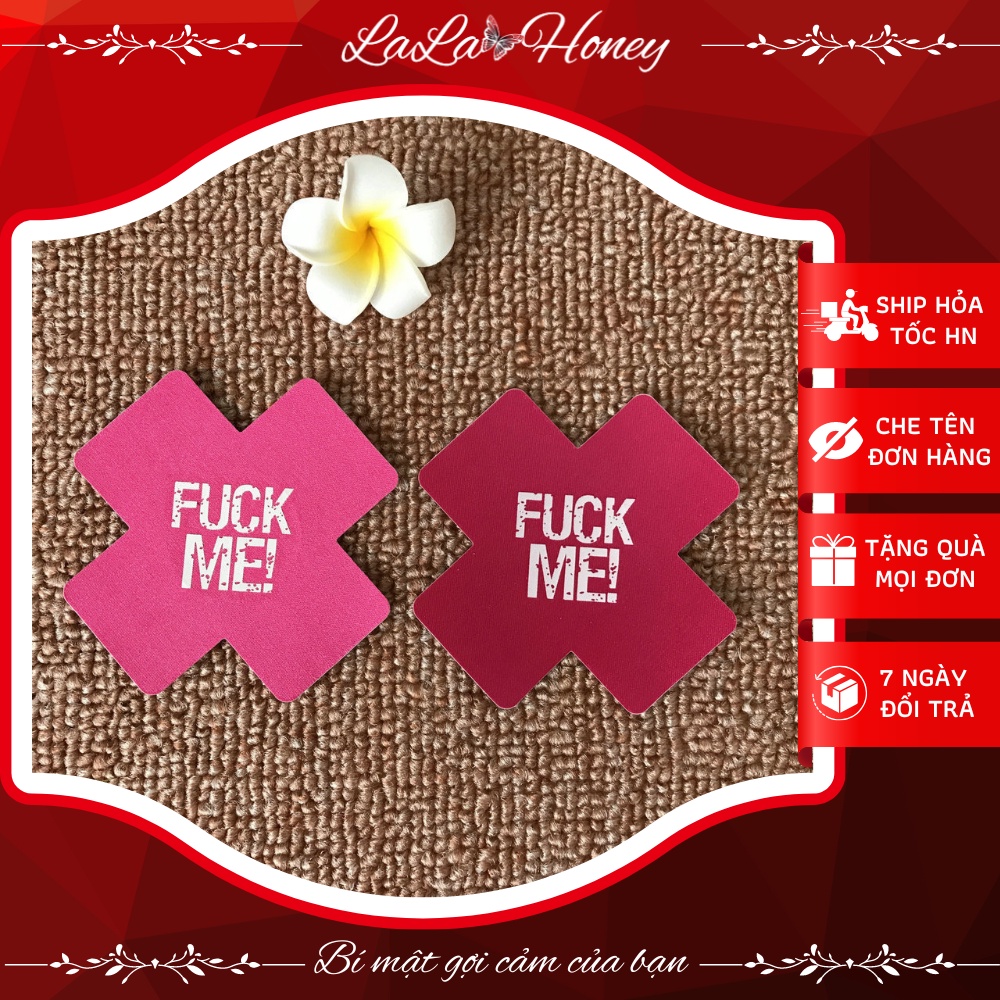 Miếng Dán Đầu Ngực Giấy, Miếng Dán Nhũ Hoa Giấy Fuck Me, Miếng Dán Đầu Ti Núm Vú - LALA HONEY