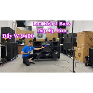 Loa kéo di động - Dàn karaoke ngoài trời bass 4 tấc đôi 1 sub 50 ngang, 2 treble