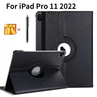 Ốp bao da máy tính bảng thông minh xoay 360 độ cho ipad pro 11 2022 2021 / 2020 / 2018 a2228 a2068 a2230 a2013 a1934 a1980 11inch ốp