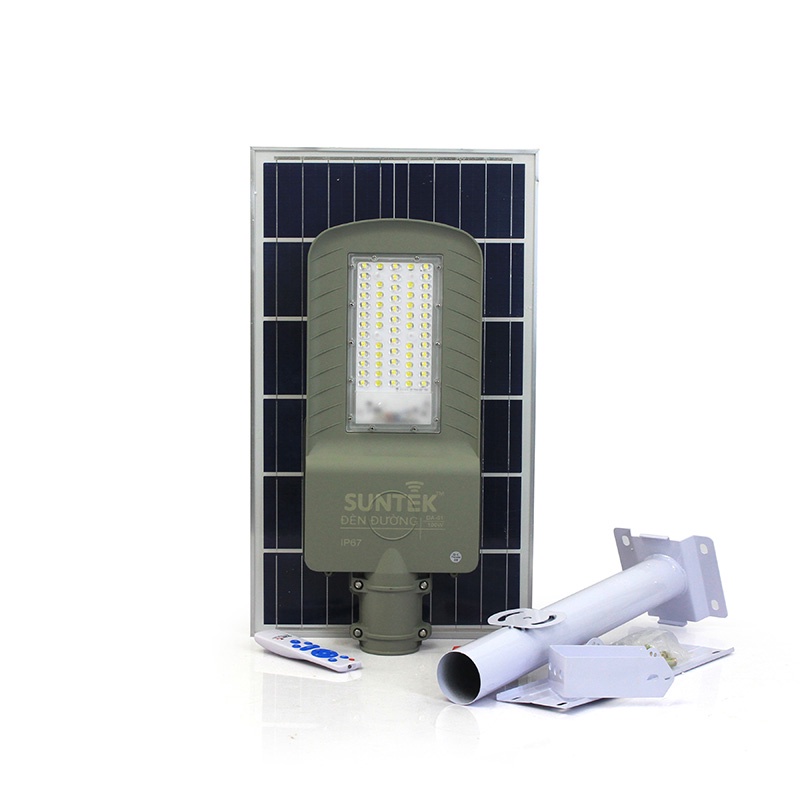 Đèn Đường Năng Lượng Mặt Trời SUNTEK DA-01 LED Solar Street Light 100W - Hàng Chính Hãng - Bảo hành 3 năm 1 đổi 1