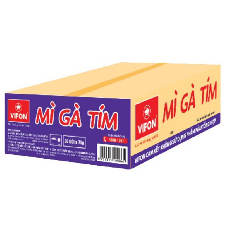 THÙNG MÌ GÀ TÍM VIFON