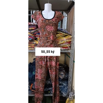 Bộ tay ngắn quần dài thun cát thái chéo