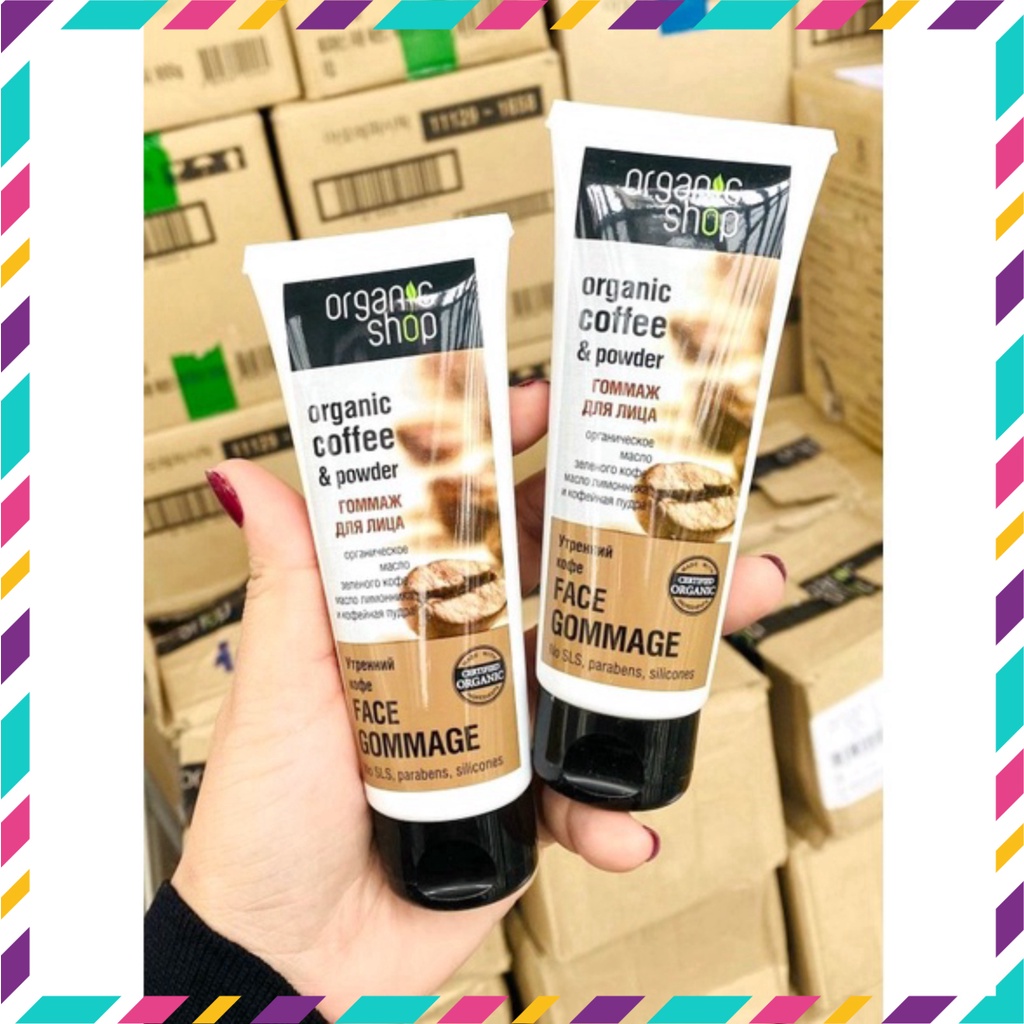 Tẩy Tế Bào Chết Cho Da Mặt Chiết Xuất Cà Phê Organic Coffee & Powder