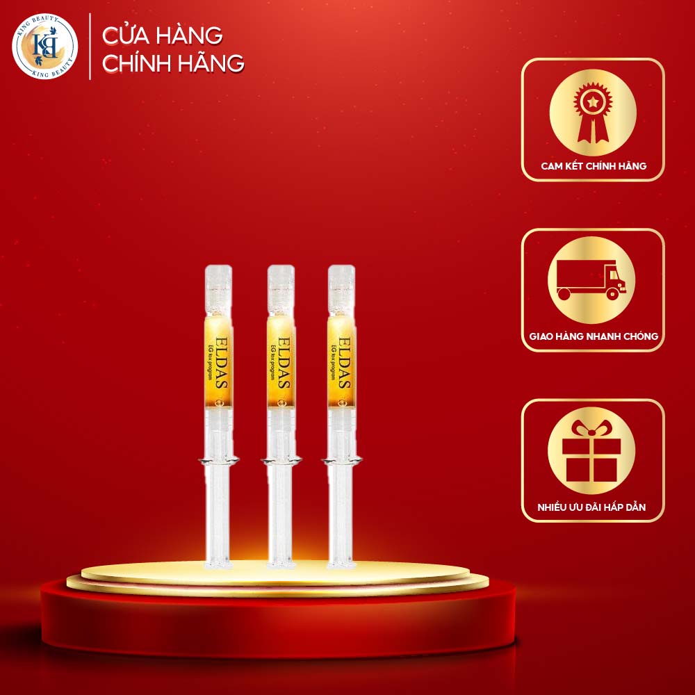 Combo 3 Ống Tế Bào Gốc Nuôi dưỡng làn da Chống Lão Hóa Eldas Eg Tox Program Ampoule 2ml x 3