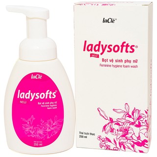 Bọt vệ sinh phụ nữ Ladysofts duy trì pH, giữ ẩm chai 250ml