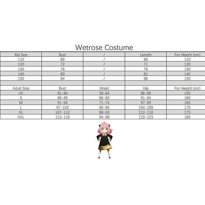 Anya Forger Đầm Và Băng Đô Hóa Trang Anime Spyxfamily Halloween Cho Nữ
