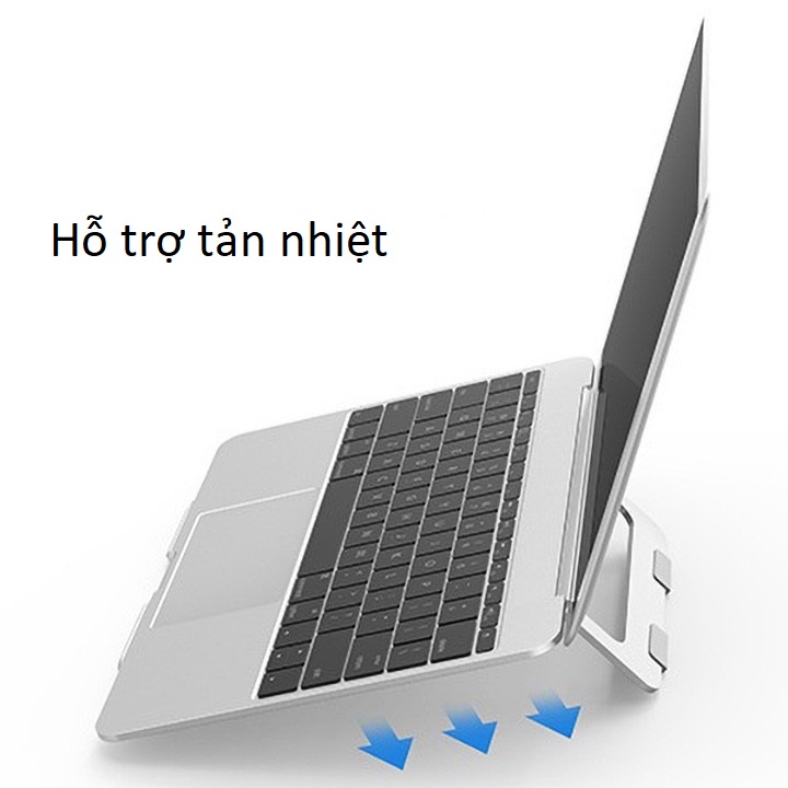 Giá đỡ laptop, iPad gấp, tạo góc nghiêng hợp kim nhôm, gọn nhẹ D56A Vu Studio