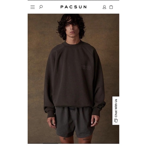 ÁO SWEATER ESSENTIALS FOG OFFBLACK SS22 AUTHENTIC, CHẤT COTTON x NỈ BÔNG SIÊU ẤM, CHỐNG NHĂN