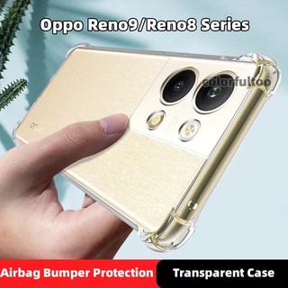 Ốp Điện Thoại Silicon Trong Suốt Chống Sốc Cho Oppo Reno 9 8 Pro Plus Pro + 8Z Reno8Pro Reno9Pro Reno8 Reno9 4G 5G