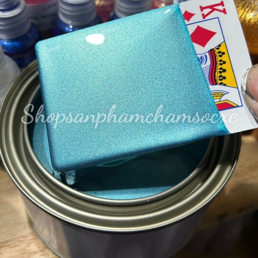 Sơn Màu xanh lục bảo - Sơn 1k ô tô, xe máy đóng lon 0.5kg và 1kg