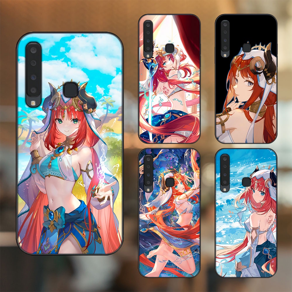 Ốp lưng Samsung A9 2018 viền đen in hình Nilou Genshin Impact