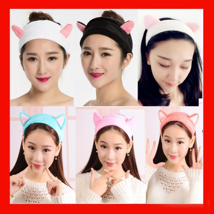 Băng Đô Tai Mèo nhiều màu giá Siêu Rẻ giao mau ngau nhien